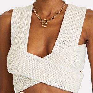 NWT SIMONETT
Nanu Knit Cotton Wrap Top Sz M/L